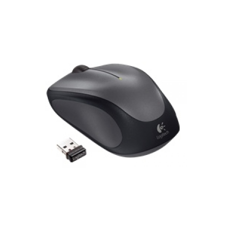 Logitech M235 - Mouse - right-handed - optical - wireless - 2.4 GHz - USB wireless receiver - grey - 0