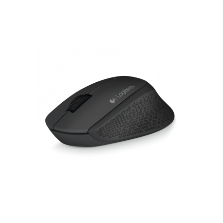Logitech M280 - Mouse - right-handed - optical - 3 buttons - wireless - 2.4 GHz - USB wireless receiver - black - 0