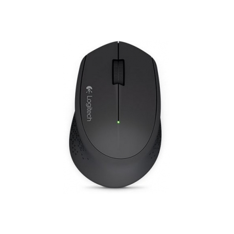 Logitech M280 - Mouse - right-handed - optical - 3 buttons - wireless - 2.4 GHz - USB wireless receiver - black - 2