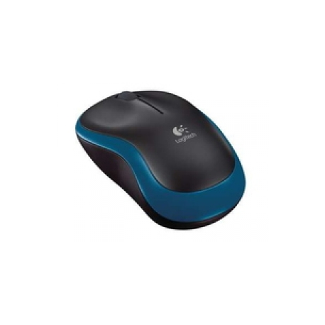 Logitech M185 - Mouse - optical - wireless - 2.4 GHz - USB wireless receiver - blue - 0