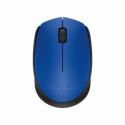 Logitech M171 - Mouse - right and left-handed - wireless - 2.4 GHz - USB wireless receiver - black, blue