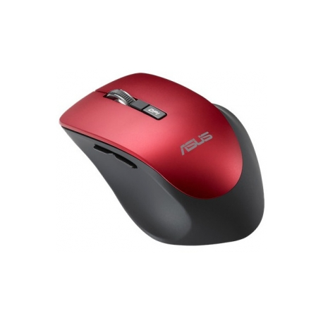 ASUS WT425 - Mouse - right-handed - optical - 6 buttons - wireless - 2.4 GHz - USB wireless receiver - dark ruby - for 15; ROG Strix G15; ROG Zephyrus G14; TUF Gaming F15; F17; FX505; TUF505; ZenBook 13; 14 - 2