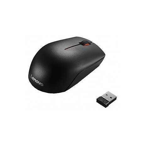 Lenovo 300 Wireless Compact - Mouse - 3 buttons - wireless - 2.4 GHz - USB wireless receiver - retail - for IdeaPad 1 14; 3 14; 5 14; 5 Pro 14; ThinkBook 14s Yoga G2 IAP; V15; Yoga Slim 7 Pro 14 - 0