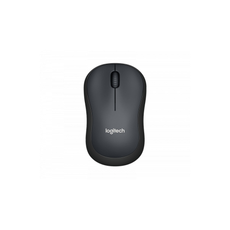 Logitech M220 Silent - Mouse - optical - 3 buttons - wireless - 2.4 GHz - USB wireless receiver - charcoal - 0