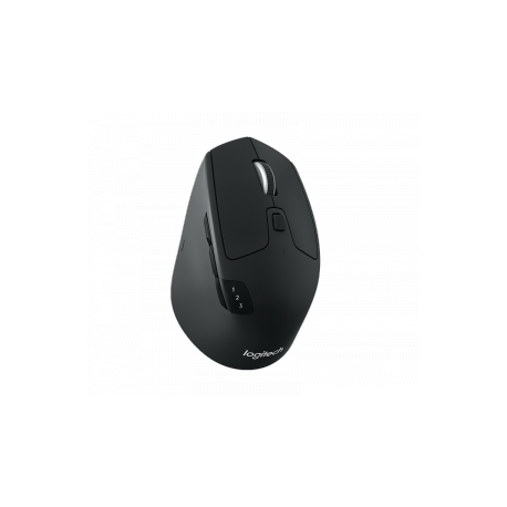 Logitech M720 Triathlon - Mouse - right-handed - optical - 7 buttons - wireless - Bluetooth, 2.4 GHz - USB wireless receiver - 0