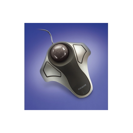 Kensington Orbit Optical Trackball - Trackball - right and left-handed - optical - 2 buttons - wired - USB - silver - 1