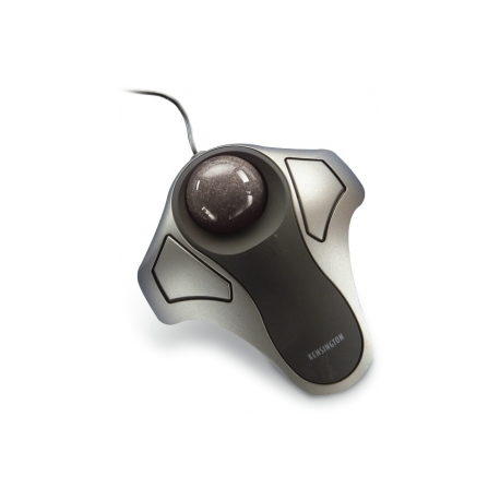 Kensington Orbit Optical Trackball - Trackball - right and left-handed - optical - 2 buttons - wired - USB - silver - 2