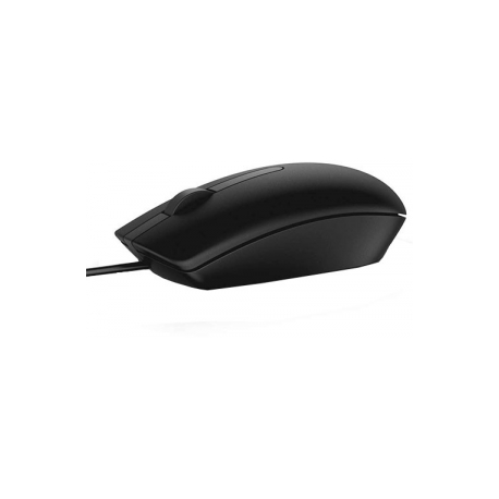Dell MS116 - Mouse - optical - 2 buttons - wired - USB - black - retail - for Inspiron 17R 57XX, 17R 7720; Latitude D630; OptiPlex 50XX, 5250, 90XX; XPS One 27XX - 2