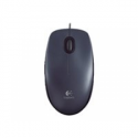 Logitech M100 - Mouse - right and left-handed - optical - 3 buttons - wired - USB - black