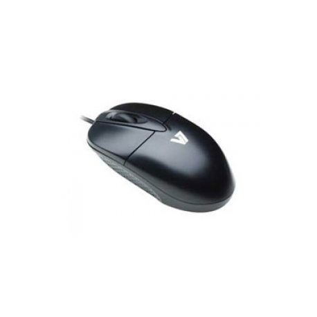 V7 M30P10-7E - Mouse - optical - 3 buttons - wired - USB - black, silver - 0