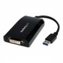 StarTech.com USB 3.0 to DVI / VGA Adapter - 2048x1152 - External Video & Graphics Card - Dual Monitor Display Adapter Cable - Supports Mac & Windows (USB32DVIPRO) - USB / DVI adapter - USB Type A (M) to DVI-I (F) - USB 3.0 - 15.2 cm - 2048 x 1152 support - black - for P / N: DVIDDMM10, DVIDDMM6, DVIDSMM10, DVIMM6, DVISPL1DD, HDDVIMM3, HDMIDVIMM10, HDMIDVIMM6