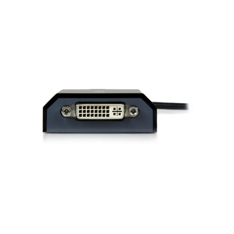 StarTech.com USB to DVI Adapter - 1920x1200 - External Video & Graphics Card - Dual Monitor Display Adapter Cable - Supports Mac & Windows (USB2DVIPRO2) - USB  /  DVI adapter - USB (M) to DVI-I (F) - USB 2.0 - 27 m - 1920 x 1200 (WUXGA) support - black - for P / N: DVIDDMM10, DVIDDMM6, DVIDSMM10, DVIMM6, DVISPL1DD, HDDVIMM3, HDMIDVIMM10, HDMIDVIMM6 - 1
