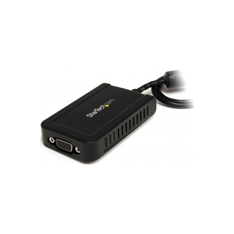 StarTech.com USB to VGA Adapter - 1920x1200 - External Video & Graphics Card - Dual Monitor Display Adapter - Supports Windows (USB2VGAE3) - USB / VGA adapter - TAA Compliant - USB (M) to HD-15 (VGA) (F) - USB 2.0 - 50 cm - 1920 x 1200 (WUXGA) support - grey - for P / N: MXT101MM - 1