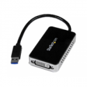 StarTech.com USB 3.0 to DVI Adapter with 1 Port USB Hub - 1920x1200 - External Video & Graphics Card - Dual Monitor Display Adapter - Supports Windows (USB32DVIEH) - External video adapter - T5-302 - 16 MB DDR2 - USB 3.0 - DVI - black - for P / N: DVIDDMM10, DVIDDMM6, DVIDSMM10, DVIMM6, DVISPL1DD, HDDVIMM3, HDMIDVIMM10, HDMIDVIMM6