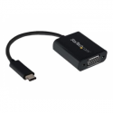 StarTech.com USB-C to VGA Adapter - Black - 1080p - Video Converter For Your MacBook Pro - USB C to VGA Display Dongle (CDP2VGA) - USB / VGA adapter - USB-C (M) to HD-15 (VGA) (F) - USB 3.1 Gen 1 / Thunderbolt 3 - 18 m - USB power, 1920 x 1200 (WUXGA) support - black - for P / N: BNDTB10GI, BNDTB210GSFP, BNDTB410GSFP, BNDTB4M2E1, BNDTBUSB3142, TB4CDOCK