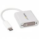 StarTech.com USB C to DVI Adapter - White - 1920x1200 - USB Type C Video Converter for Your DVI D Display  /  Monitor  /  Projector (CDP2DVIW) - External video adapter - USB-C - DVI - white - for P / N: TB4CDOCK