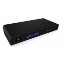 ICY BOX IB-DK2241AC - Docking station - USB - DVI, HDMI - GigE