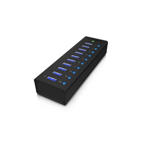 Raidsonic USB3.0 HUB 10 PORTCHARGINGPOR (10 Port USB 3.0 Hub mit USB Ladeport) - 2
