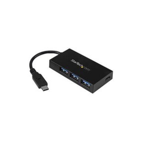 StarTech.com 4-Port USB 3.0 Hub - Powered USB 3.1 Gen 1 Hub - USB-C to 1x USB-C and 3x USB-A Adapter - USB-C Port Expander (HB30C3A1CFB) - Hub - 4 x SuperSpeed USB 3.0 - desktop - for P / N: CFASTRWU3C, SDMSDRWU3AC, TB3DK2DPPD, TB3DK2DPPDUE, TB3DKDPMAW, TB3DKDPMAWUE - 0