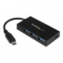 StarTech.com 4-Port USB 3.0 Hub - Powered USB 3.1 Gen 1 Hub - USB-C to 1x USB-C and 3x USB-A Adapter - USB-C Port Expander (HB30C3A1CFB) - Hub - 4 x SuperSpeed USB 3.0 - desktop - for P / N: CFASTRWU3C, SDMSDRWU3AC, TB3DK2DPPD, TB3DK2DPPDUE, TB3DKDPMAW, TB3DKDPMAWUE
