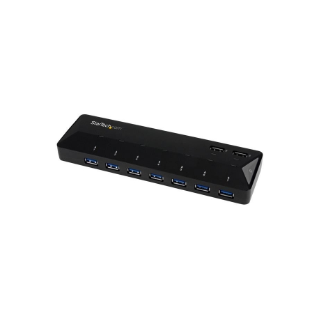 StarTech.com 9 Port USB 3.0 Hub - 7 x USB-A, 2 x USB-A Fast Charge Ports - Multi Port Powered USB Charging Station (ST93007U2C) - USB peripheral sharing switch - 7 x SuperSpeed USB 3.0 - desktop - for P / N: USB312SAT3CB, USB315CB2M, USBLT1MWS, USBLT2MBR, USBLT30CMW, USBLTM1MBK, USBLTM1MWH - 0