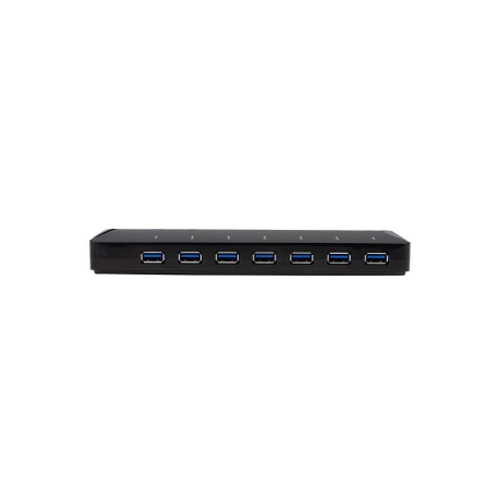 StarTech.com 9 Port USB 3.0 Hub - 7 x USB-A, 2 x USB-A Fast Charge Ports - Multi Port Powered USB Charging Station (ST93007U2C) - USB peripheral sharing switch - 7 x SuperSpeed USB 3.0 - desktop - for P / N: USB312SAT3CB, USB315CB2M, USBLT1MWS, USBLT2MBR, USBLT30CMW, USBLTM1MBK, USBLTM1MWH - 2