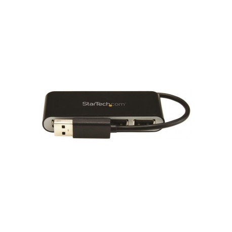 StarTech.com 4 Port USB 2.0 Hub - USB Bus Powered - Portable Multi Port USB 2.0 Splitter and Expander Hub - Small Travel USB Hub (ST4200MINI2) - Hub - 4 x USB 2.0 - desktop - 2
