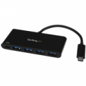StarTech.com 4 Port USB C Hub with 4 USB Type-A Ports (USB 3.0 SuperSpeed 5Gbps), 60W Power Delivery Passthrough Charging, USB 3.1 Gen 1 / USB 3.2 Gen 1 Laptop Hub Adapter, MacBook, Dell - Windows / macOS / Linux (HB30C4AFPD) - Hub - 4 x SuperSpeed USB 3.0 - desktop