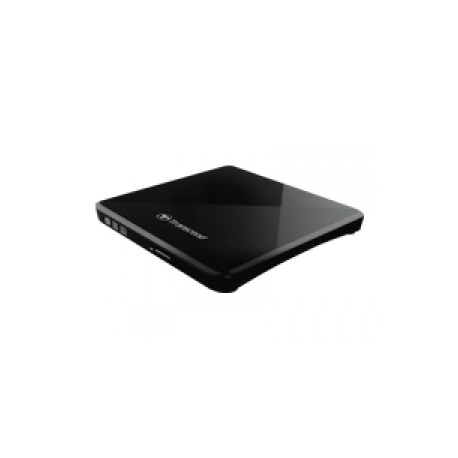Transcend 8X DVDS-K - Disk drive - DVD±RW (±R DL)  /  DVD-RAM - 8x / 8x / 5x - USB 2.0 - external - black - 0
