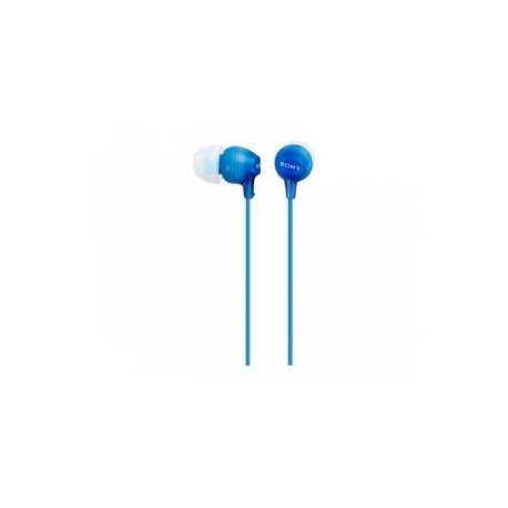 Sony MDR-EX15LP - EX Series - earphones - in-ear - wired - 3.5 mm jack - blue - 0