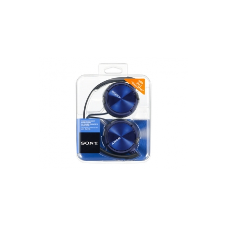 Sony MDR-ZX310 - Headphones - full size - wired - 3.5 mm jack - blue - 2