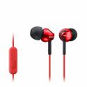Sony MDR-EX110AP - Earphones with mic - in-ear - wired - 3.5 mm jack - red