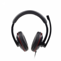 Gembird MHS-U-001 - Headset - full size - wired - glossy black