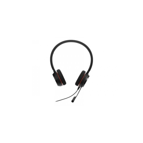 Jabra Evolve 20 MS stereo - Headset - on-ear - wired - USB - Certified for Skype for Business - 0