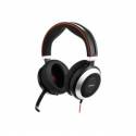Jabra Evolve 80 MS stereo - Headset - full size - wired - active noise cancelling - 3.5 mm jack - Certified for Skype for Business
