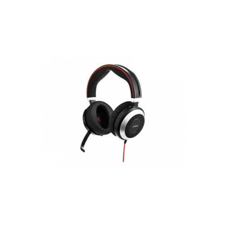 Jabra Evolve 80 Stereo Replacement - Headset - full size - wired - active noise cancelling - 3.5 mm jack - for Evolve 80 MS stereo, 80 UC stereo - 0