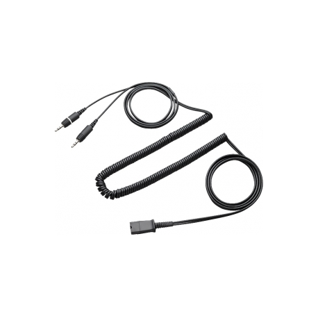 Poly - AV / multimedia cable - stereo mini jack (M) - black - 0