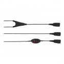 Jabra Supervisor Y-Cord - Headset splitter - Quick Disconnect to Quick Disconnect