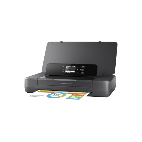 HP Officejet 200 Mobile Printer - Printer - colour - ink-jet - A4 / Legal - 1200 x 1200 dpi - up to 20 ppm (mono) / up to 19 ppm (colour) - capacity: 50 sheets - USB 2.0, USB host, Wi-Fi - 7