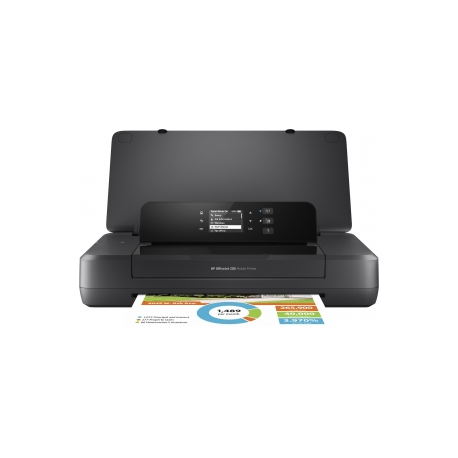 HP Officejet 200 Mobile Printer - Printer - colour - ink-jet - A4 / Legal - 1200 x 1200 dpi - up to 20 ppm (mono) / up to 19 ppm (colour) - capacity: 50 sheets - USB 2.0, USB host, Wi-Fi - 12