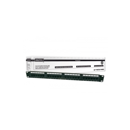 DIGITUS Professional - Patch panel - CAT 5e - UTP - RJ-45 X 24 - 1U - 19" - 2