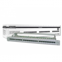 DIGITUS Professional DN-91624S-EA - Patch panel - CAT 6a - STP - RJ-45 X 24 - light grey, RAL 7035 - 1U - 19"