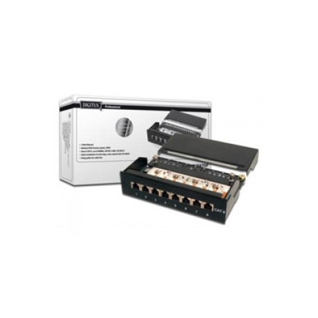 DIGITUS DN-91608SD - Patch panel - CAT 5e - 1U - 8 ports - 0