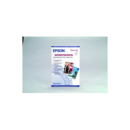 Epson Premium Semigloss Photo Paper - Semi-glossy - A3 plus (329 x 423 mm) 20 sheet(s) photo paper - for SureColor P5000, SC-P700, P7500, P900, T2100, T3100, T3400, T3405, T5100, T5400, T5405 - 1