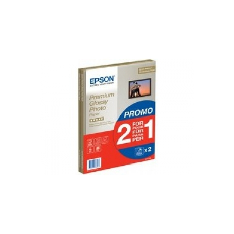 Epson Premium Glossy Photo Paper BOGOF - Glossy - A4 (210 x 297 mm) - 255 g / m² - 15 sheet(s) photo paper (pack of 2) - for EcoTank ET-2650, 2750, 2751, 2756, 2850, 2851, 2856, 4750, 4850 - 0