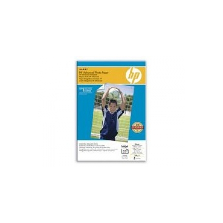 HP Advanced Glossy Photo Paper - Glossy - 100 x 150 mm - 250 g / m² - 25 sheet(s) photo paper - for ENVY Inspire 7255, 79XX; Officejet 80XX; Photosmart B110; Smart Tank Plus 55X - 0