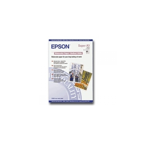 Epson - Radiant white - A3 plus (329 x 423 mm) - 188 g / m² - 20 sheet(s) watercolour paper - for SureColor P5000, P800, SC-P10000, P20000, P5000, P700, P7500, P900, P9500 - 0