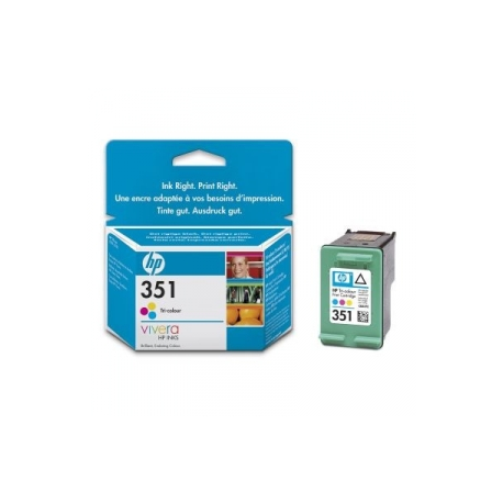 HP 351 - 3.5 ml - colour (cyan, magenta, yellow) - original - ink cartridge - for Officejet J6415; Photosmart C4382, C4450, C4470, C4472, C4524, C4585, C5225, C5275, C5288 - 0