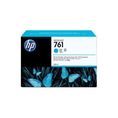 HP 761 - 400 ml - cyan - original - DesignJet - ink cartridge - for DesignJet T7100, T7200 Production Printer - 1