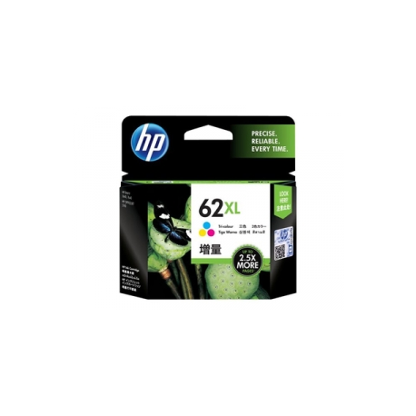HP 62XL - High Yield - colour (cyan, magenta, yellow) - original - ink cartridge - for Envy 55XX, 56XX, 76XX; Officejet 200, 250, 252, 57XX, 8040 - 0